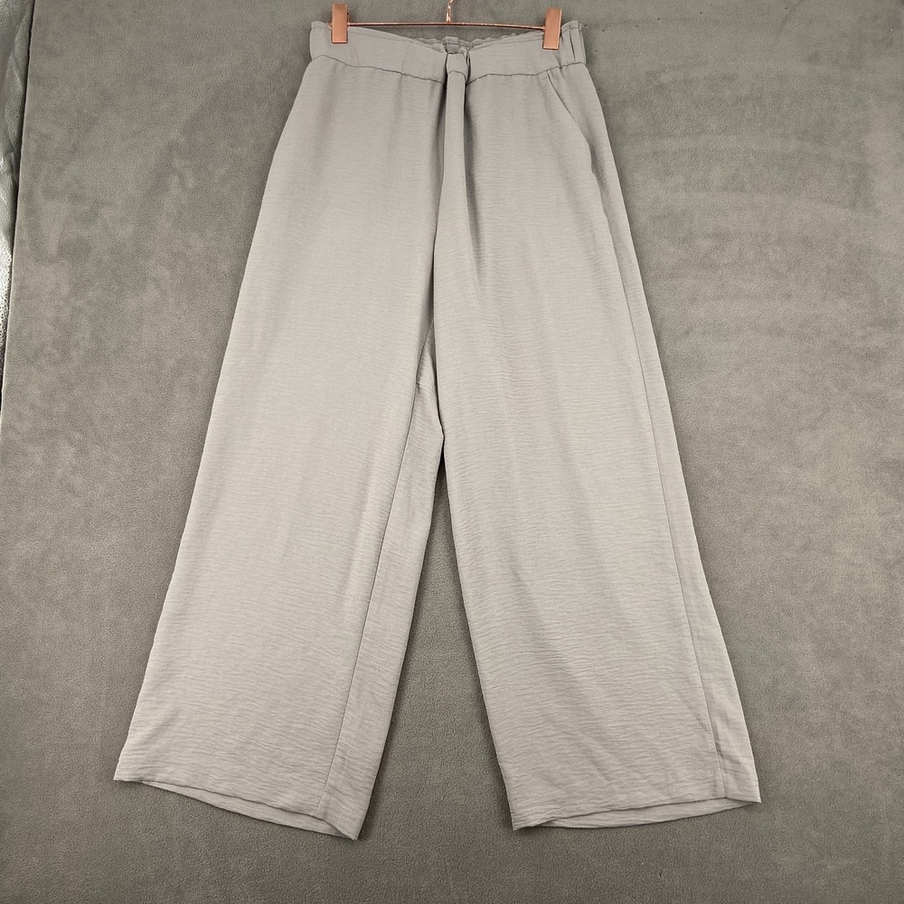 Hilary Radley Pants Womens Medium‎ Gray Casual High Rise Wide Leg Everyday Wear